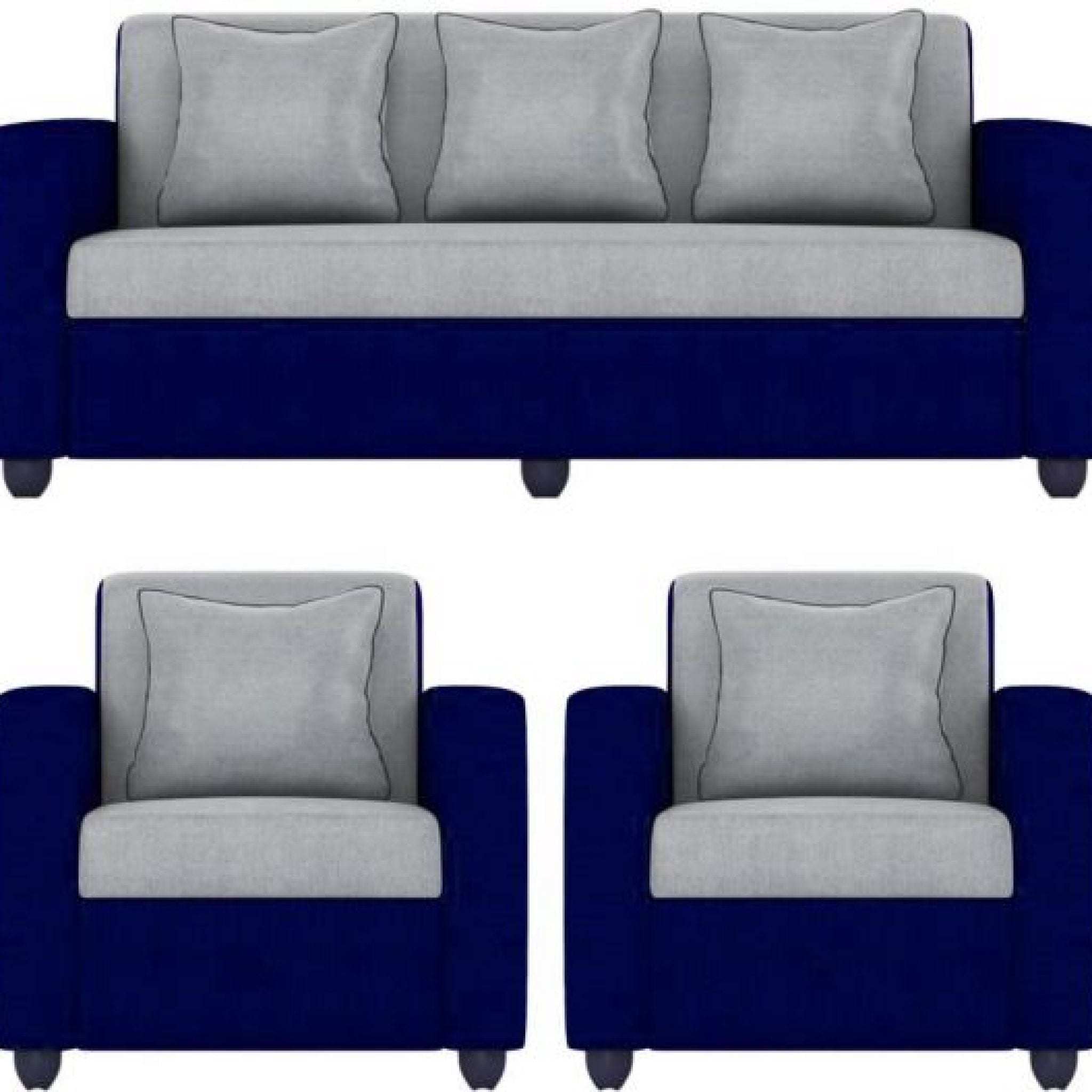 5 Seater Sofa Set in Blue Colour
