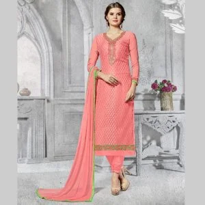 Georgette synthetic suits(Pink colour)