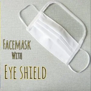 Face mask 3 Ply Face Protective Mask with Transparent Shield for Men and Women Pack Of 10