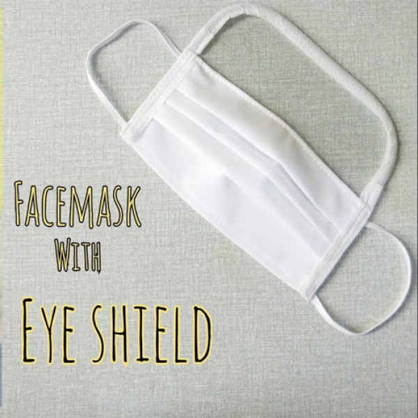Face mask with eye shield 1