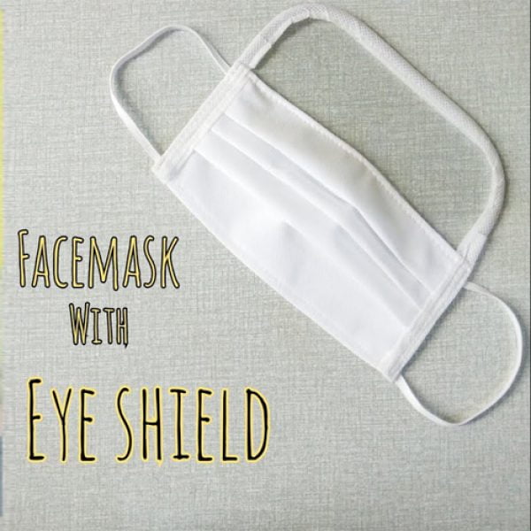 Face mask with eye shield 1 Face mask with eye shield 1